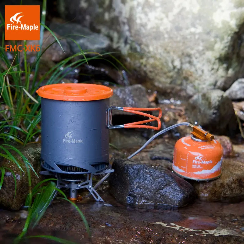 FIRE MAPLE FMC-XK6 Heat Exchanger Pot – Lightweight & Efficient Camping Cookware