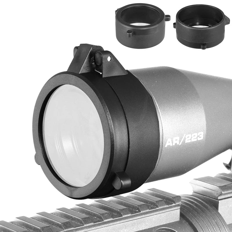 FIRE WOLF Translucent Quick Flip Rifle Scope Lens Cover FW22-TGTM01