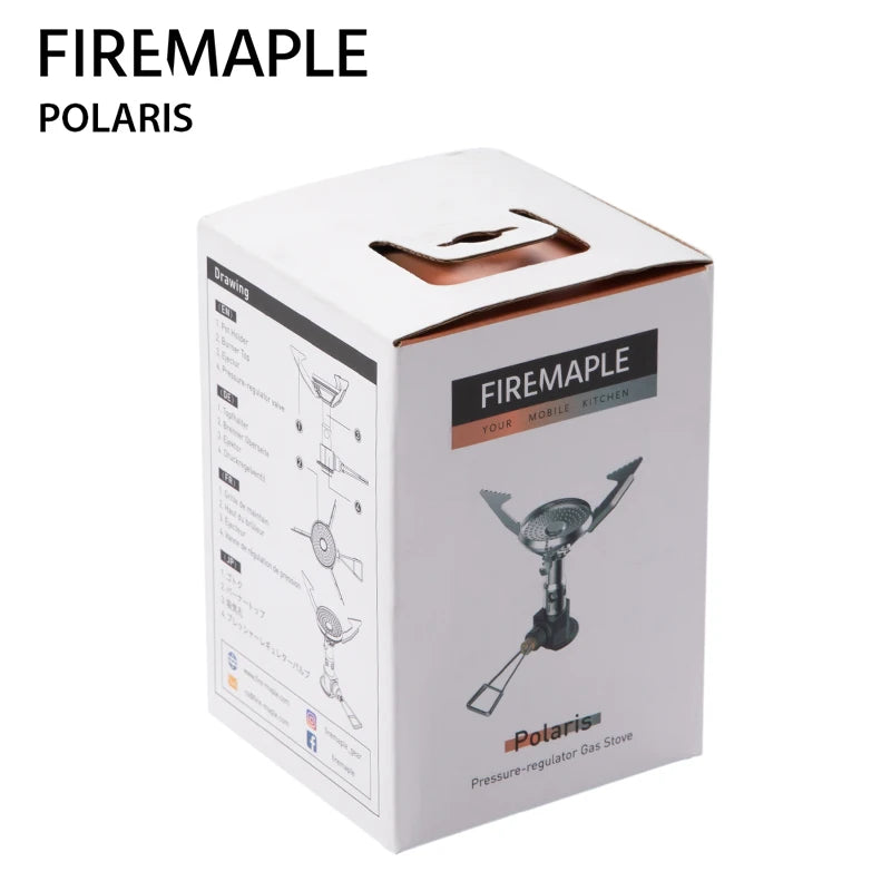 FIRE MAPLE Polaris Pressure-Regulator Stove – Ultralight & Windproof Camping Gas Burner