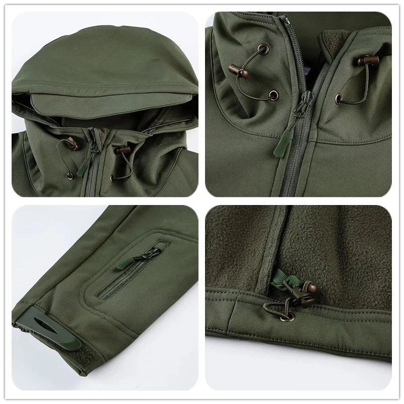 MAZEROUT Men's Tactical Softshell Jacket & Pants