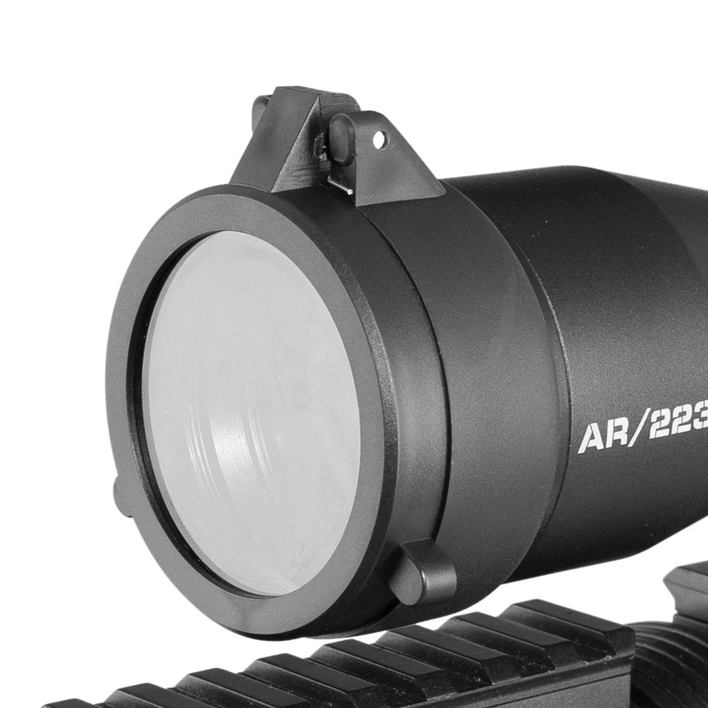 FIRE WOLF Translucent Quick Flip Rifle Scope Lens Cover FW22-TGTM01