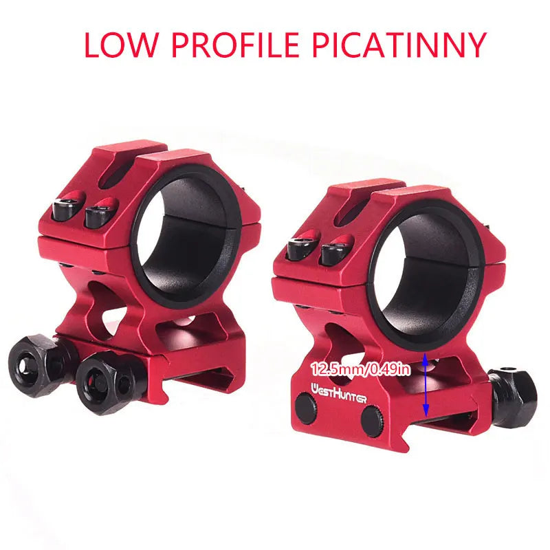 WESTHUNTER Universal Tactical Rifle Scope Mounts – Dual Rings for 25.4MM/30MM Scopes