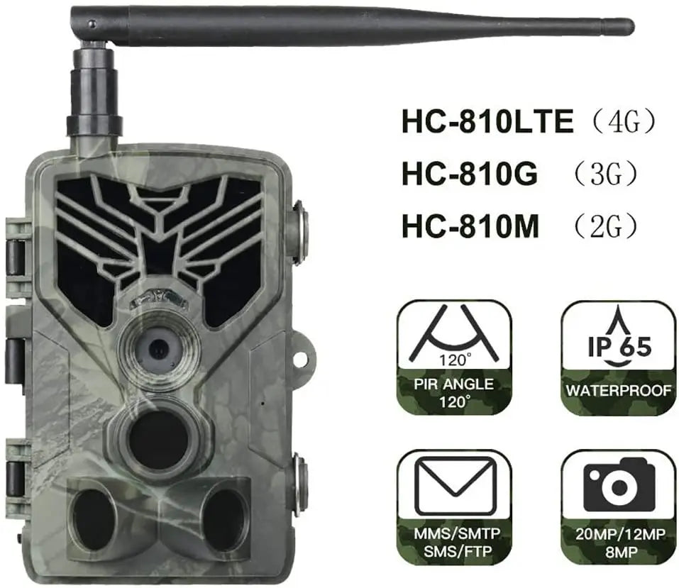 SUNTEKCAM HC810M 20MP 1080P Wireless Trail Camera – 2G MMS SMS GSM Hunting Camera with Night Vision