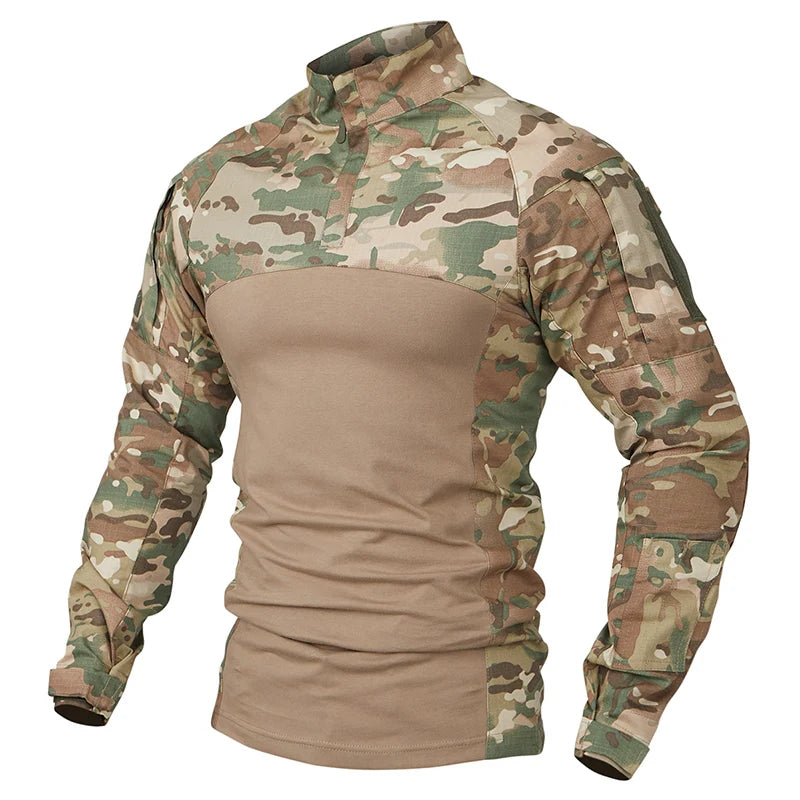 REFIRE GEAR Ripstop Camouflage Hunting Shirt - Multi-Pocket Long Sleeve Outdoor Shirt for NZ Bush Stalking