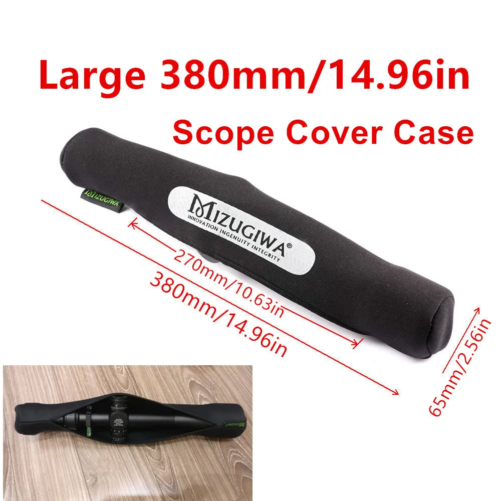 MIZUGIWA Neoprene Rifle Scope Cover 12"-13.5" for Hunting Optics Protection