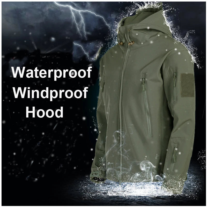 MAZEROUT Men's Tactical Softshell Jacket & Trousers
