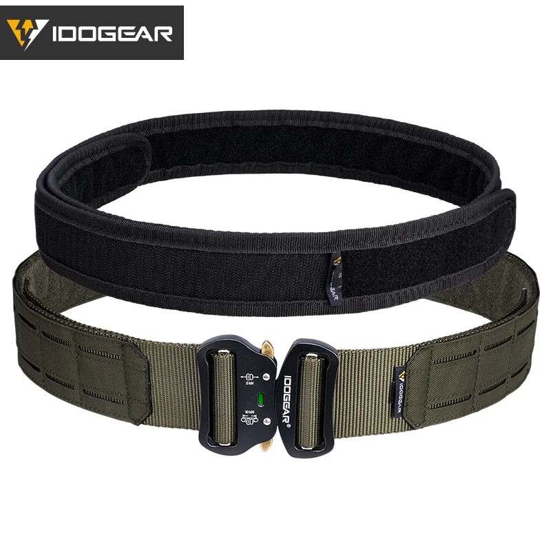 IDOGEAR 2-Inch Quick Release Belt - Black MOLLE Hunting Belt System for NZ Expeditions