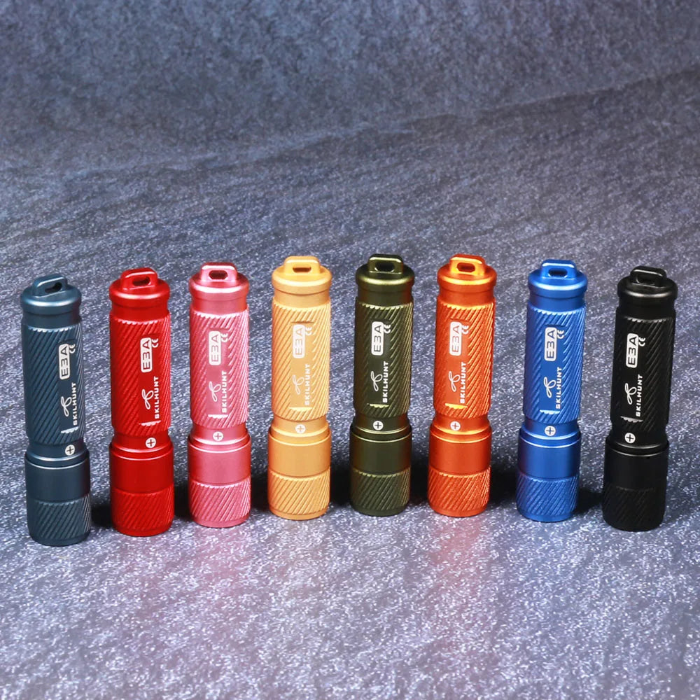 SKILHUNT E3A Mini Keychain Flashlight – 100 Lumen AAA LED Torch for Everyday Use