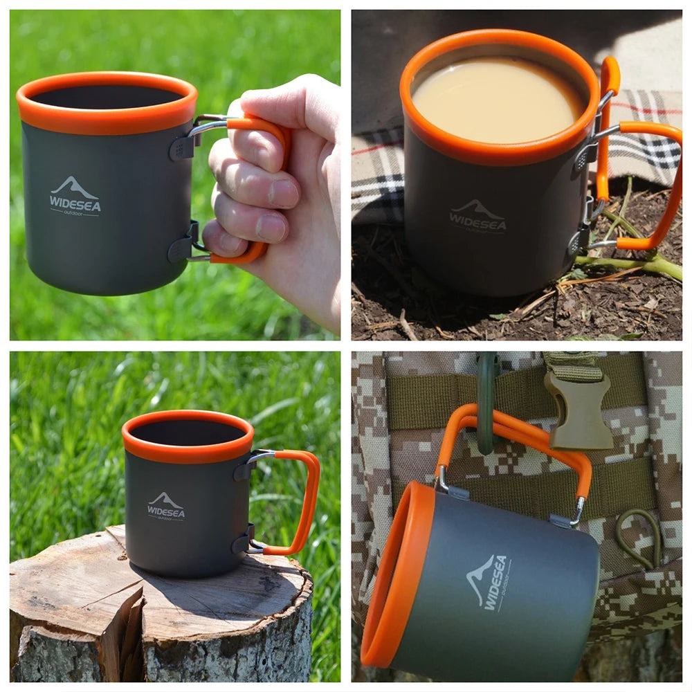 WIDESEA Camping Aluminium Cup – Lightweight Outdoor Mug for Hiking & Trekking