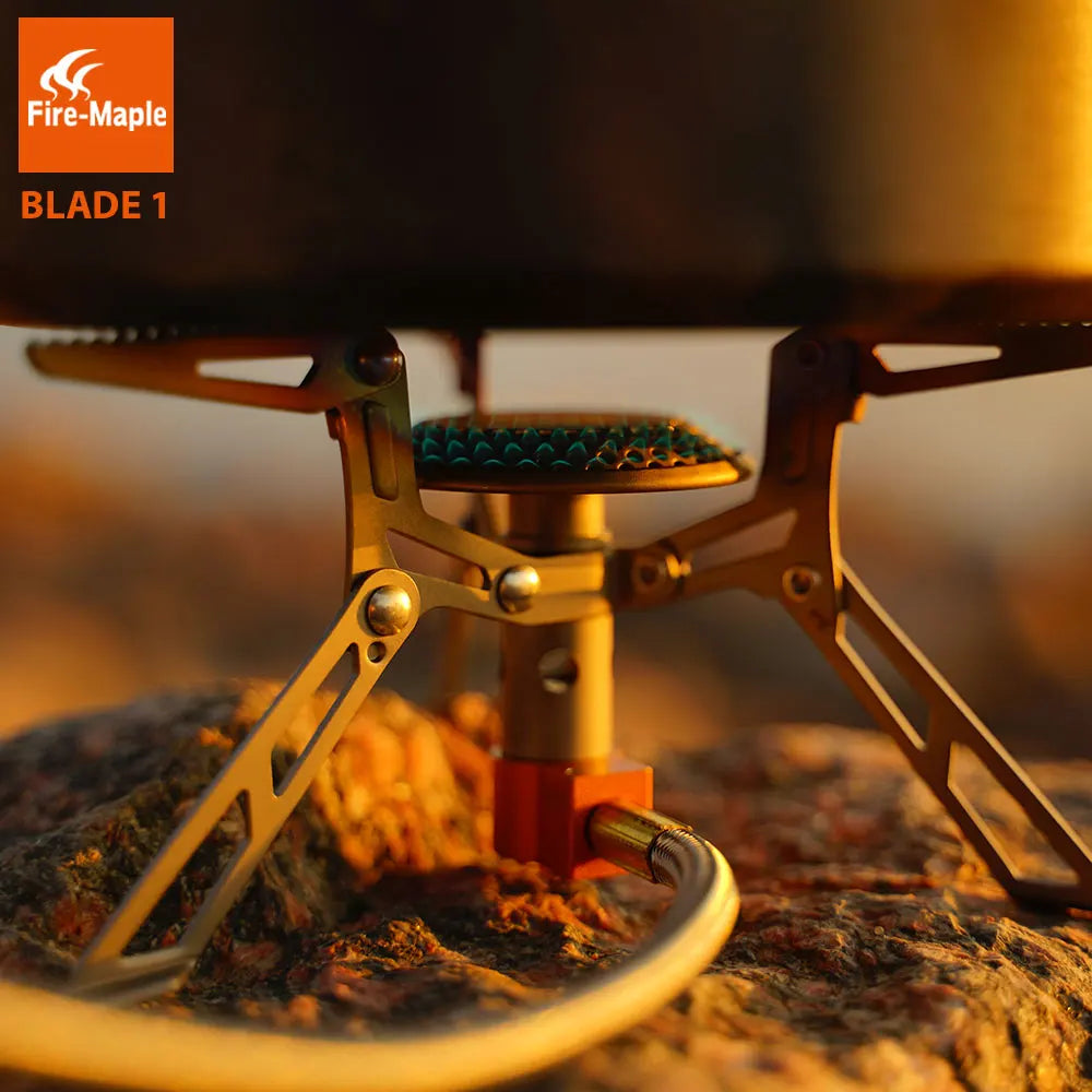 FIRE MAPLE FMS-117T Titanium Stove – Ultralight Portable Gas Burner for Camping & Hiking