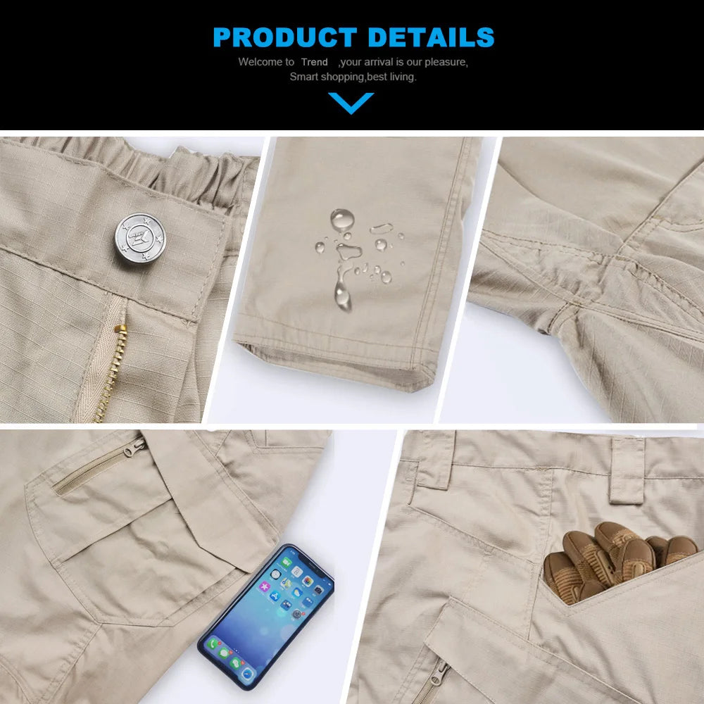 VIKTACTICAL Men's Multi-Pocket Tactical Pants - Elastic Military Urban Cargo Trousers up to 5XL