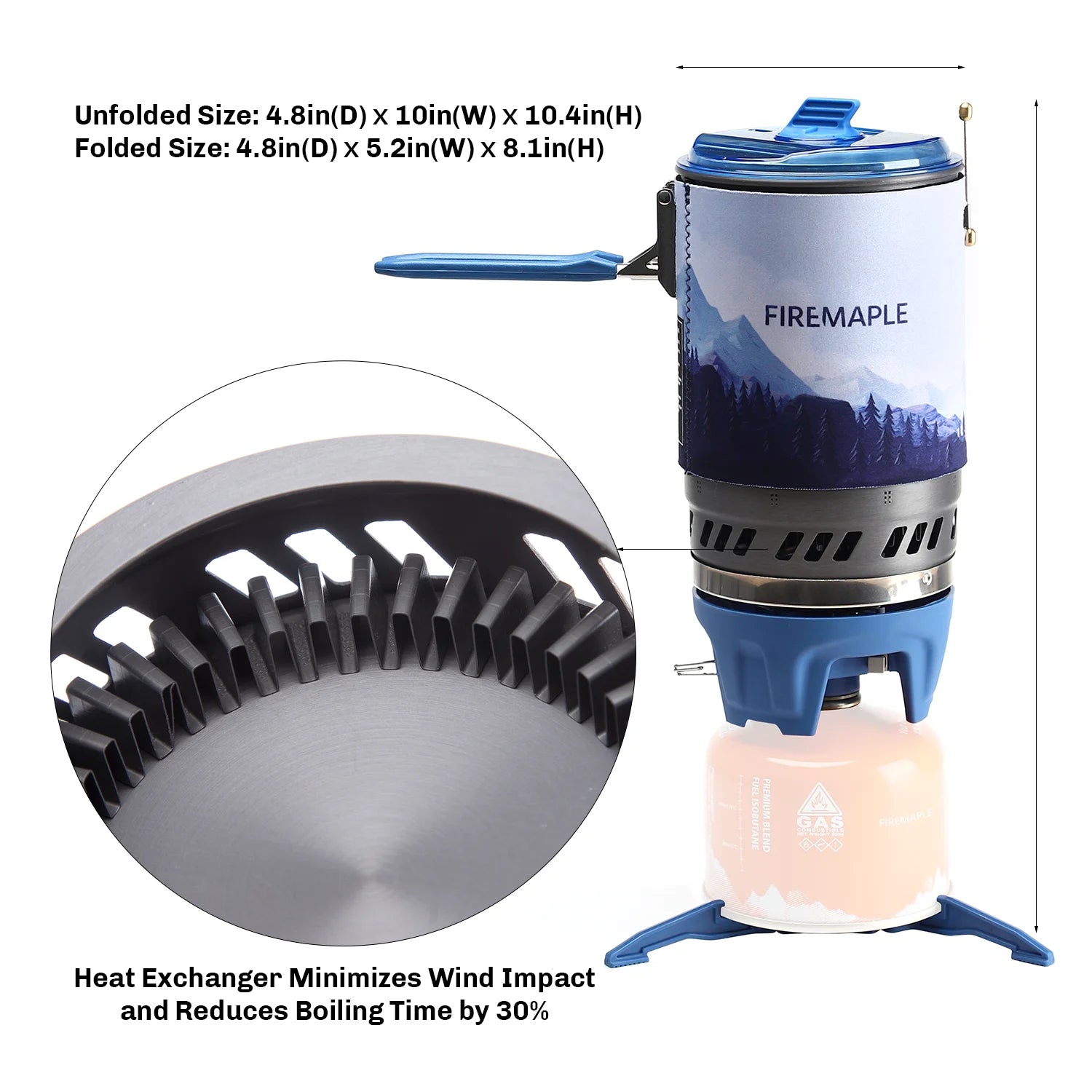 FIRE MAPLE Polaris X5 Cooking System – Portable & Efficient Camp Stove