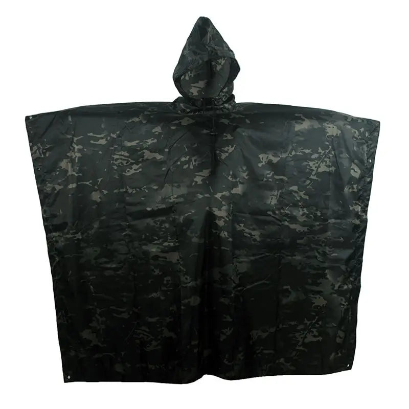 HIGH-JUMP PU Breathable Camouflage Poncho for Hunting and Hiking