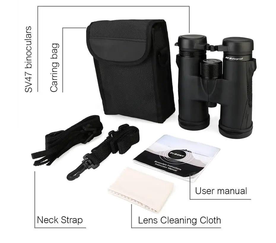SVBONY SV47 Binoculars – Waterproof BAK4 Optics for Birdwatching & Stargazing