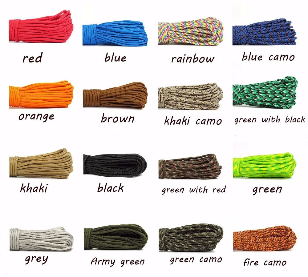 SPORTFANS 550 Paracord 4mm 7-Strand – Durable Survival Rope for Camping and Hiking