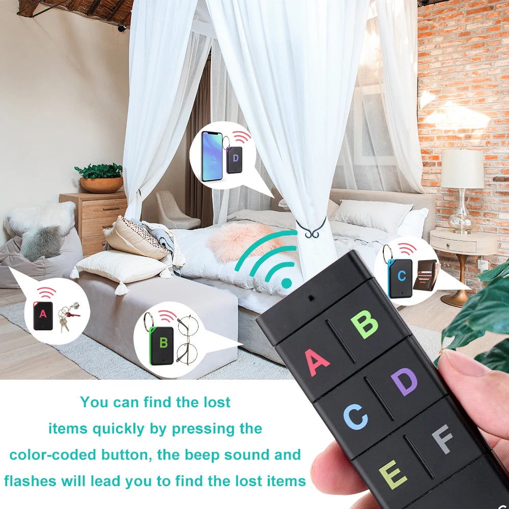 RETEKESS TH104 Wireless Key Finder with 6 Receivers and Remote Control