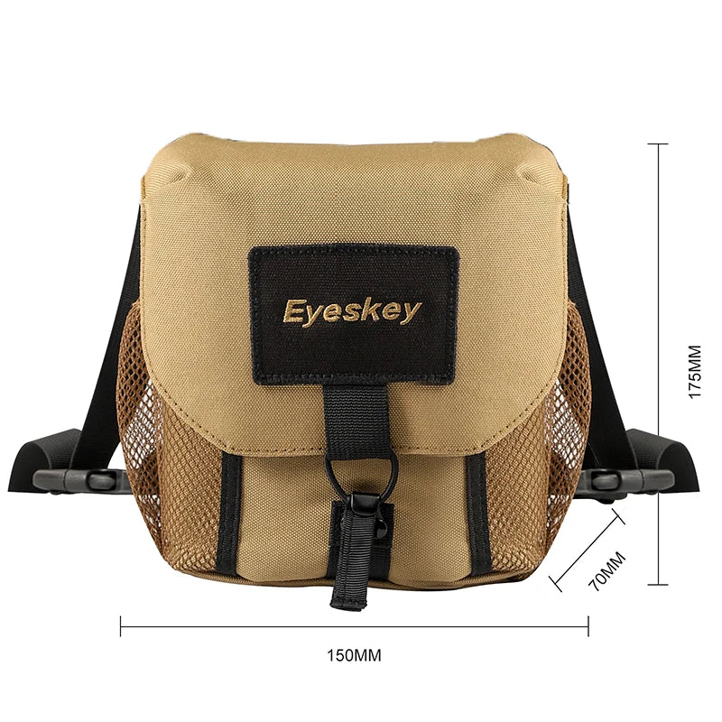 EYESKEY Universal Binocular Chest Pack with Harness Waterproof Case for Hunting & Hiking