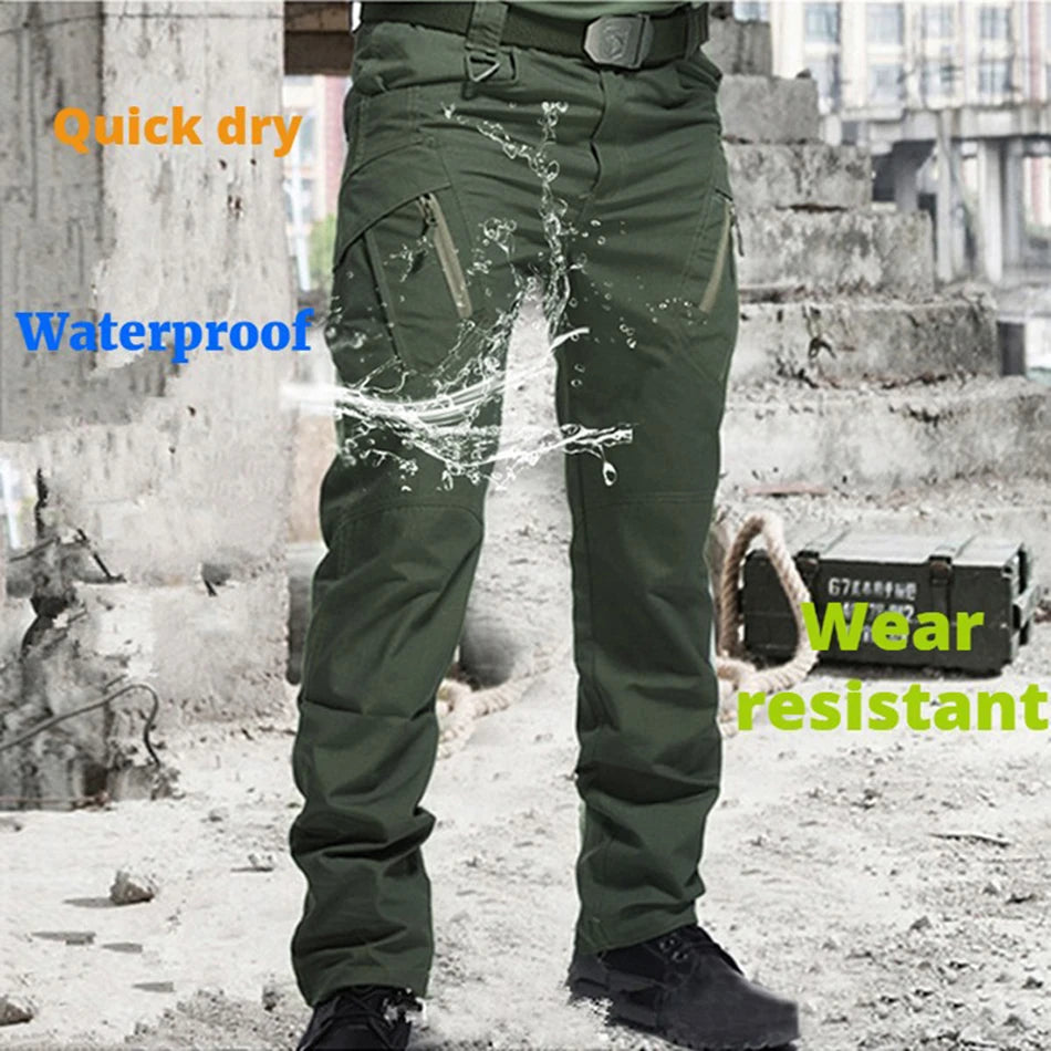 VIKTACTICAL Men's Multi-Pocket Tactical Pants - Elastic Military Urban Cargo Trousers up to 5XL
