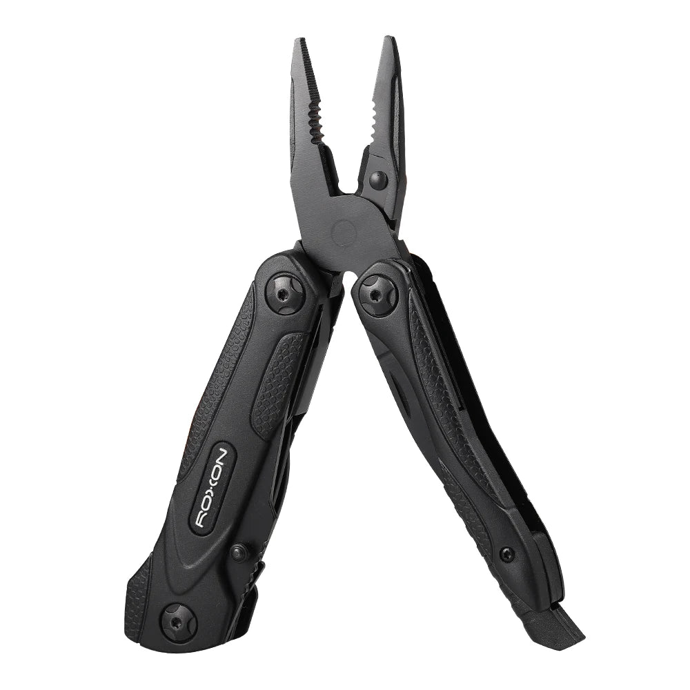 ROXON CM1349 14-in-1 Multi-Tool with Folding Pliers for Camping and Survival