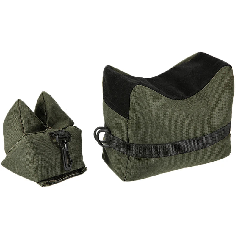 Tactical Sniper Shooting Gun Rest Bag Set – Front & Rear Unfilled Sandbag for Rifle Support