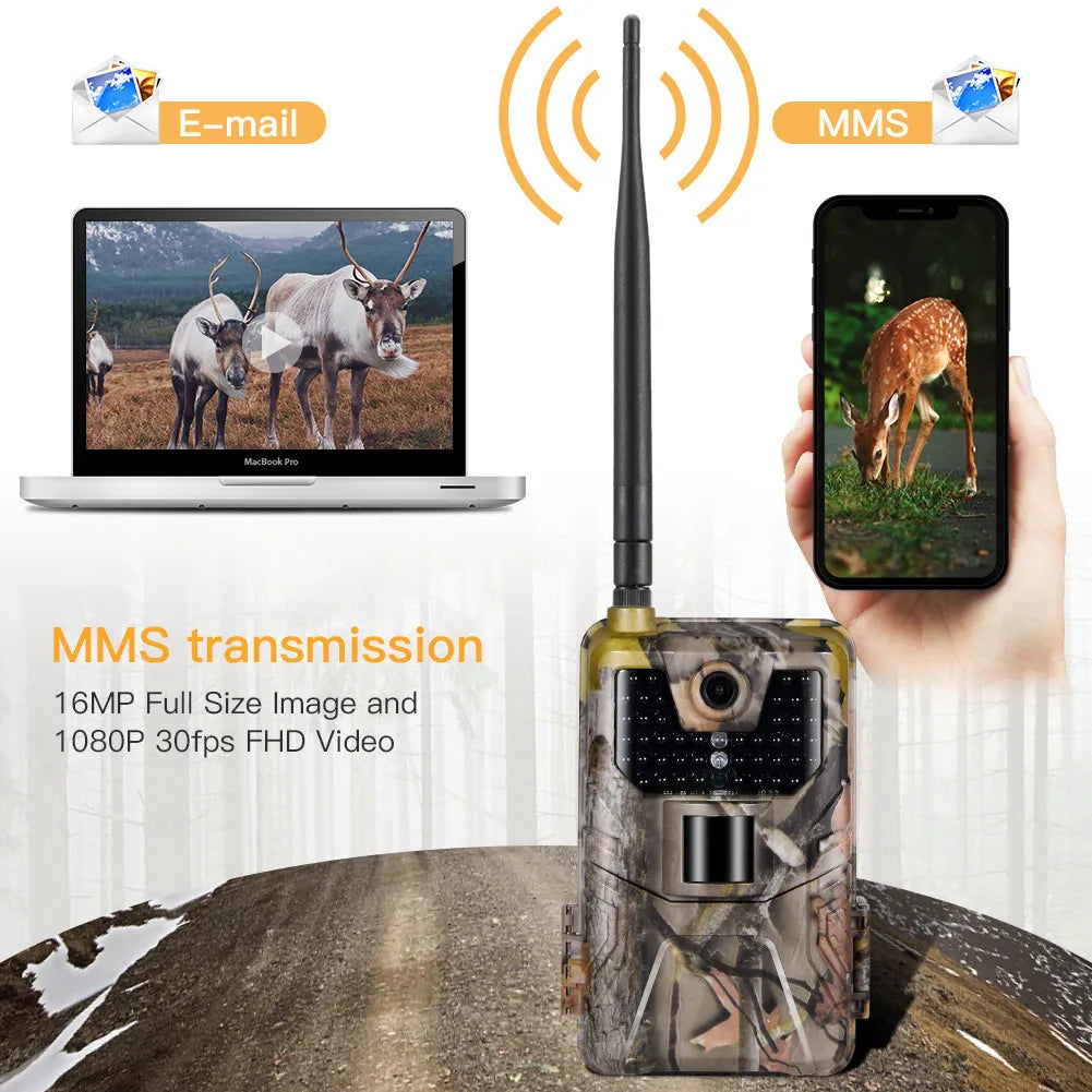 SUNTEKCAM HC900M 20MP 1080P 2G MMS SMTP Trail Camera – Wireless Night Vision Hunting Cam