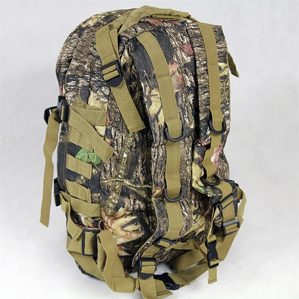 40L Waterproof Camouflage Hunting & Fishing Backpack – Durable Oxford Fabric, Double Shoulder Bag