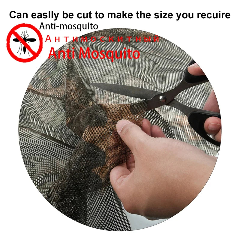 PERROQUET 300D Camo Netting See-Through Mesh for Hunting and Shade