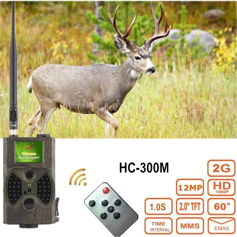 SUNTEKCAM HC-300M 16MP 1080P Cellular Trail Camera – 2G MMS SMS SMTP Wireless Night Vision Hunting Camera