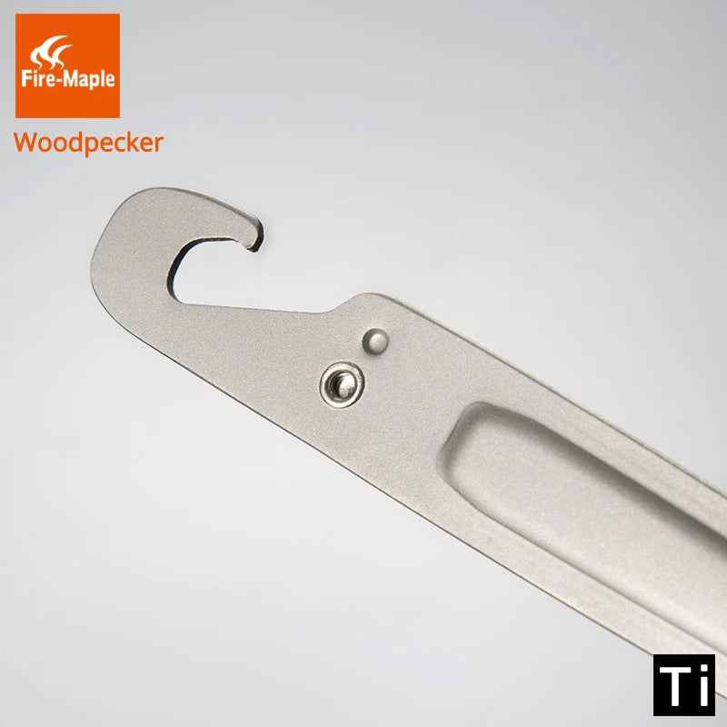 FIRE MAPLE Titanium Spork - 23g Multi-Function Cutlery with Gas Cartridge Punch for NZ Hunting Expeditions