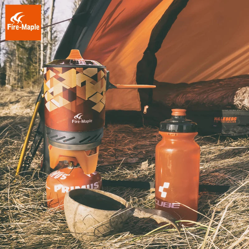 FIRE MAPLE X2 Portable Gas Stove – Camping Cooking System with Heat Exchanger, Hunting Gas Cooker