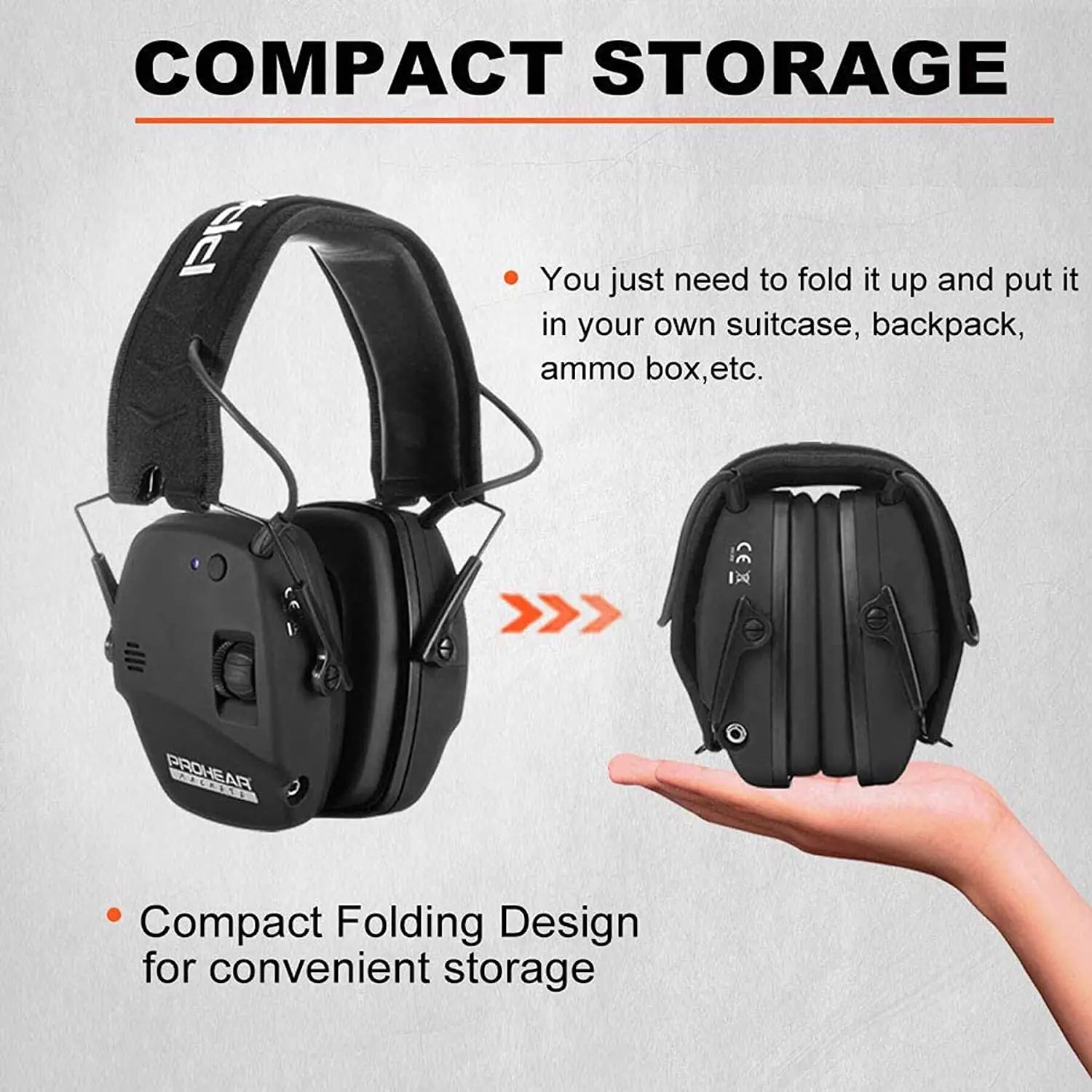 ZOHAN Bluetooth Shooting Earmuffs with Noise Reduction & Sound Amplification