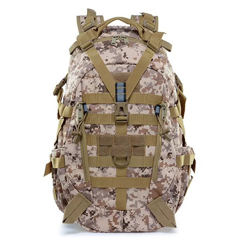 INOXTO 35L Military Tactical Backpack – Waterproof MOLLE Rucksack for Camping and Hiking