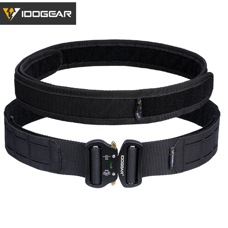 IDOGEAR 2-Inch Quick Release Belt - Black MOLLE Hunting Belt System for NZ Expeditions