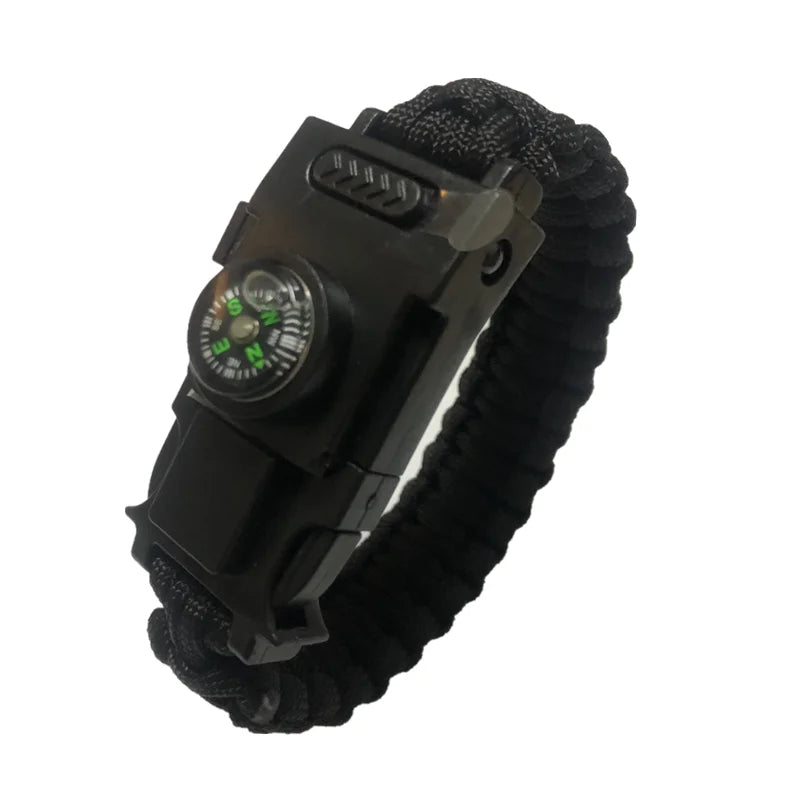 LED Light Multi-Function Survival Bracelet, Emergency Outdoor Tool, Survival Bracelet Paracorde 4mm