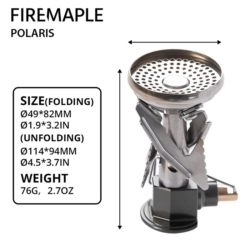 FIRE MAPLE Polaris Pressure-Regulator Stove – Ultralight & Windproof Camping Gas Burner