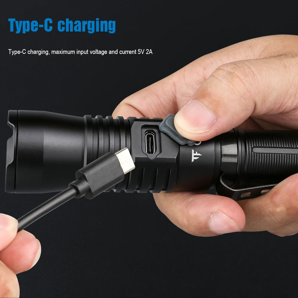 TRUSTFIRE T30R 460 Lumen LEP USB-C Rechargeable Tactical Flashlight