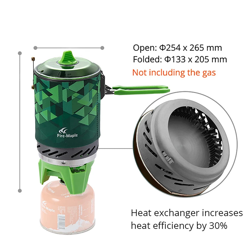 Fire Maple X2 Portable Gas Stove – Camping Cooking System with Heat Exchanger, Hunting Gas Cooker