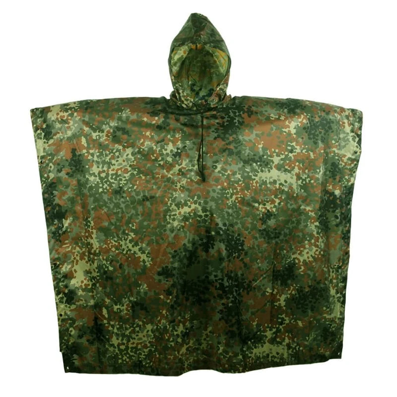 HIGH-JUMP PU Breathable Camouflage Poncho for Hunting and Hiking