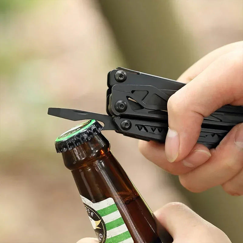 NEXTOOL Black Knight 11-in-1 Multi-Tool with Knife and Pliers for Camping and Survival