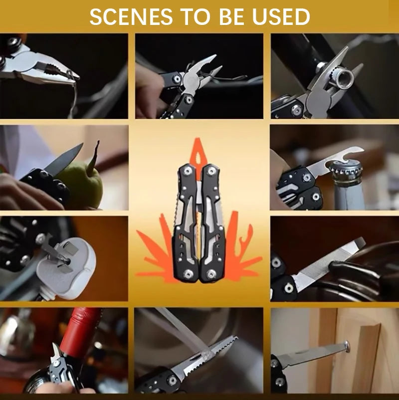 Multifunction Folding Pliers Pocket Knife – Tactical Survival Multi-tool