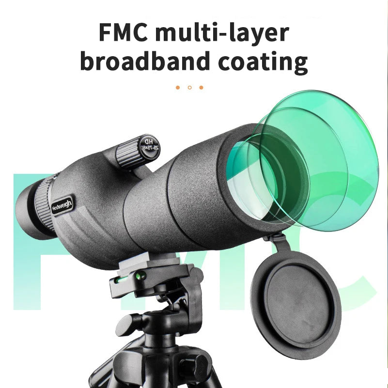 LOERSTON C8009 25-75x60 HD Spotting Scope for Birdwatching and Camping