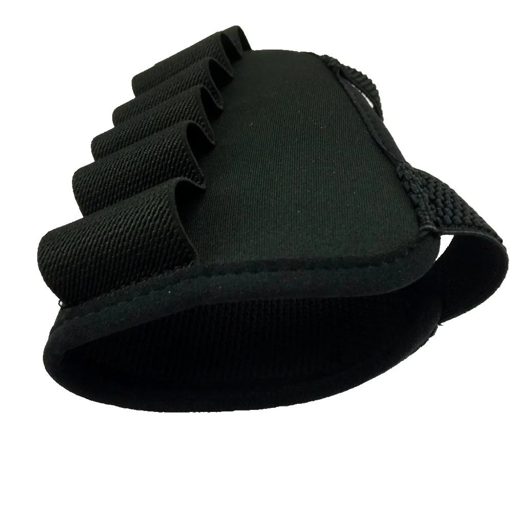12-Gauge Elastic Buttstock Ammo Holder – Nylon MOLLE Shotgun Shell Pouch, Hunting Bags, Holsters