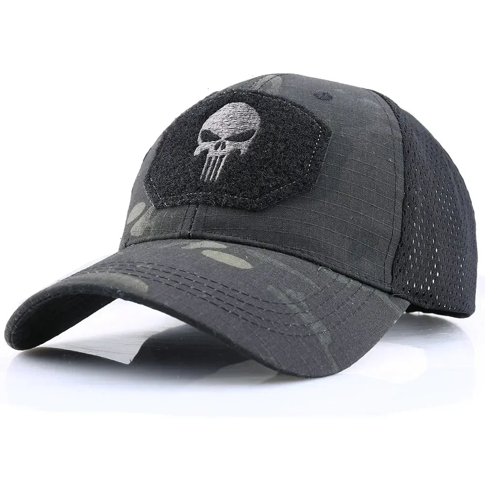 GUMAO Tactical Camouflage Baseball Cap Adjustable Mesh Hat