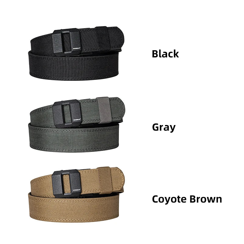 IDOGEAR 1.5 Inch Hard Tactical Belt – Heavy-Duty Nylon with Metal Automatic Buckle
