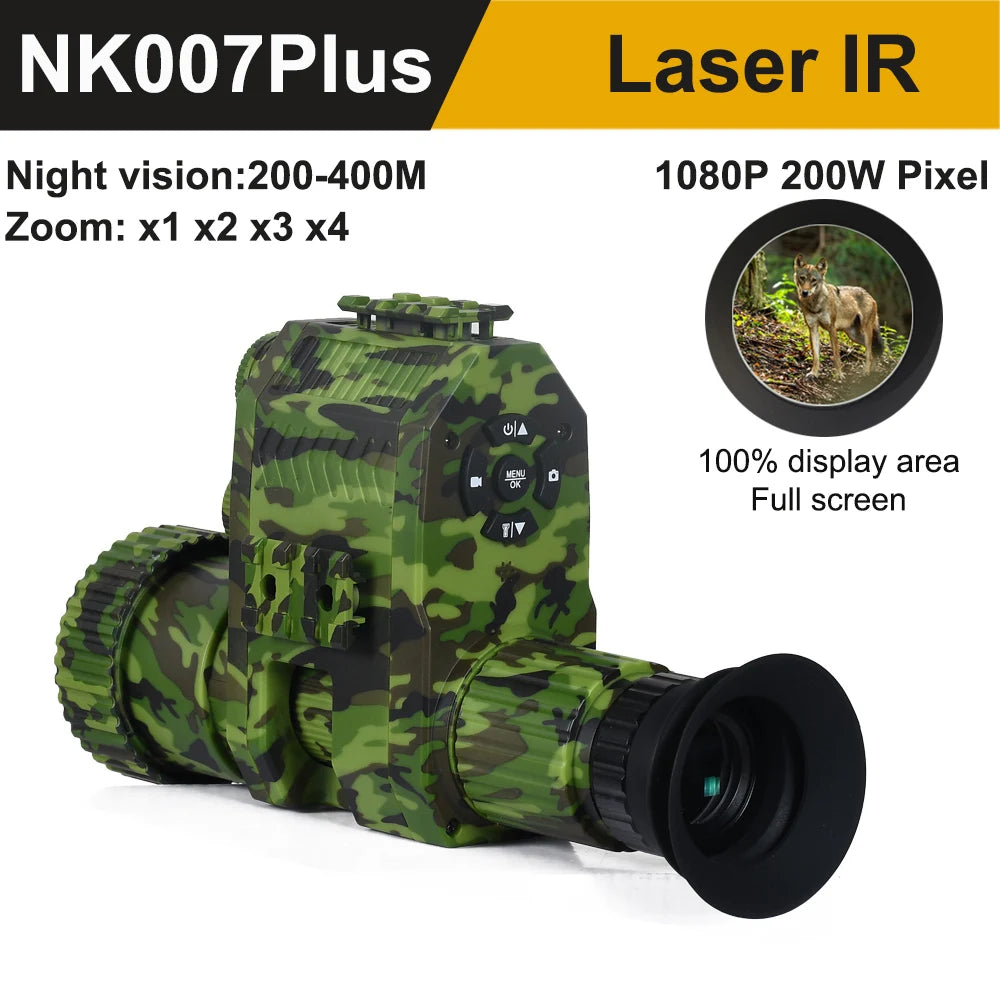 MEGAOREI Digital Night Vision Scope Monocular – 200-400M Range with Infrared Camera