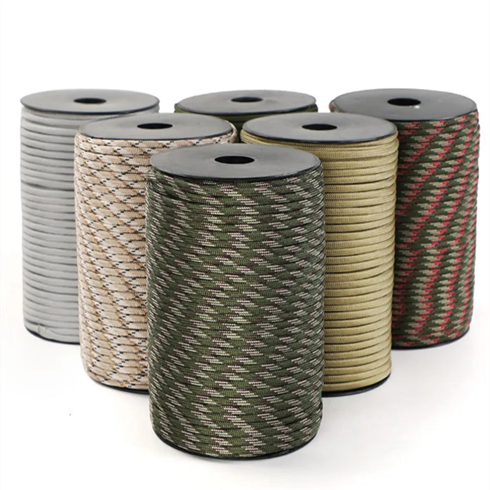 NOBLE EAGLE Military 650 Paracord – 9-Strand 4mm Tactical Survival Rope for Camping