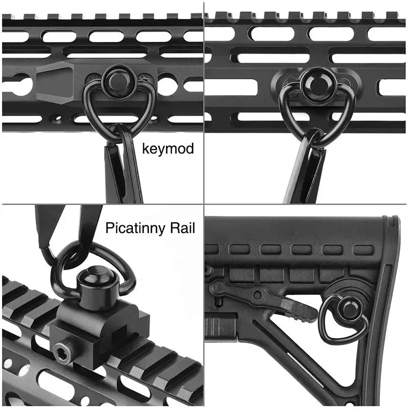 1.25" Sling Mount Swivel – Quick Release Mlok Rail Adapter for Hunting Rifles