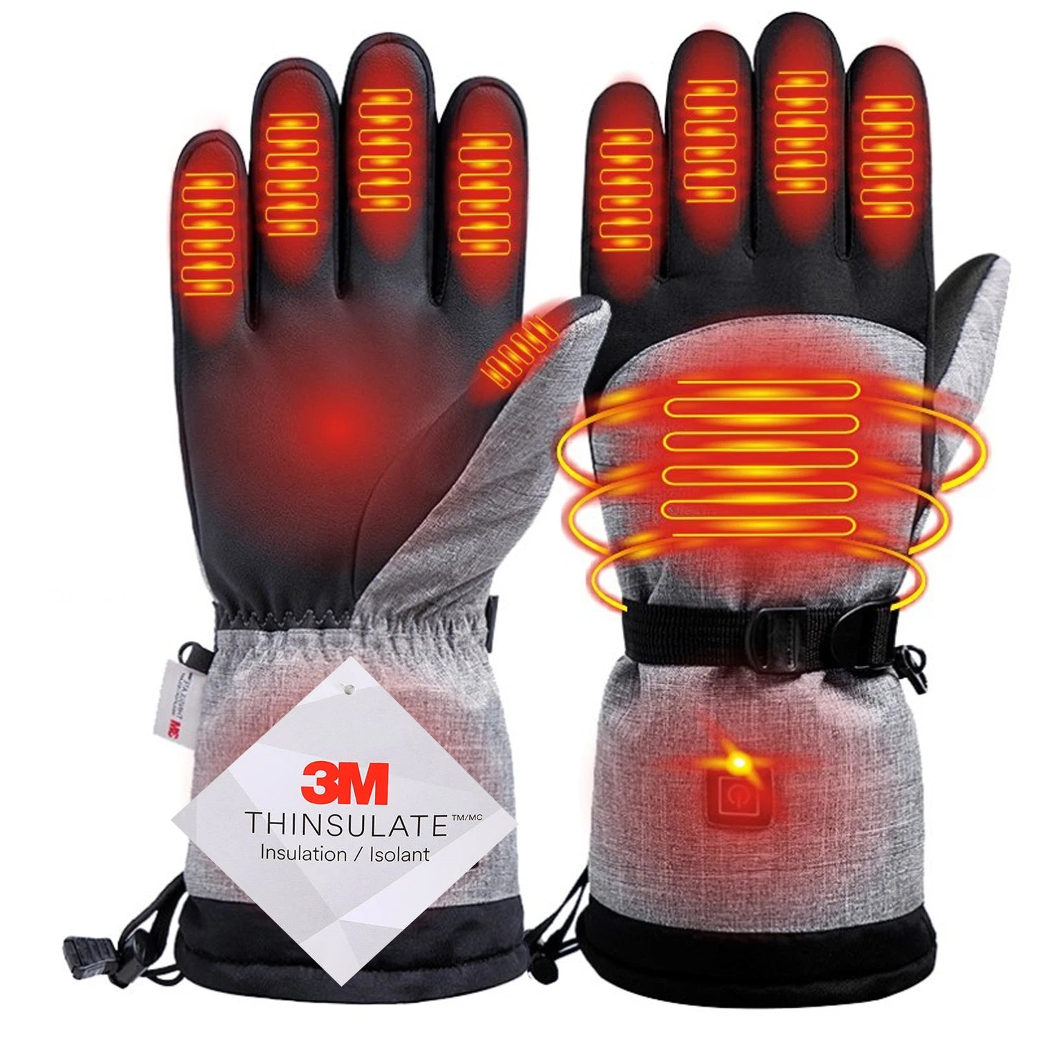 Winter Heated Gloves – Waterproof Electric Thermal Gloves for Outdoor Sports