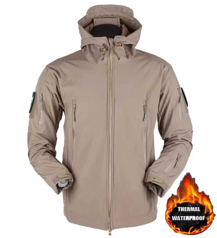 MAZEROUT Men's Winter Softshell Jacket & Cargo Trousers S-5XL