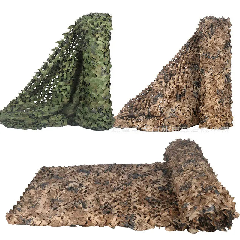 Camouflage Net 150D Oxford Fabric for Hunting, Garden, and Car Awning